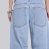 Nailed Studded Colossus Jeans in Light Blue Wash