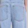 Nailed Studded Colossus Jeans in Light Blue Wash