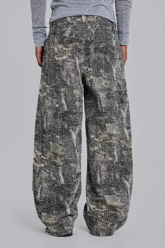 Needle Punch Woodland Camo Colossus Jeans