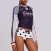 No.13 Polka Dot Football Mini Shorts