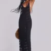 Noir Knit Maxi Dress in Black