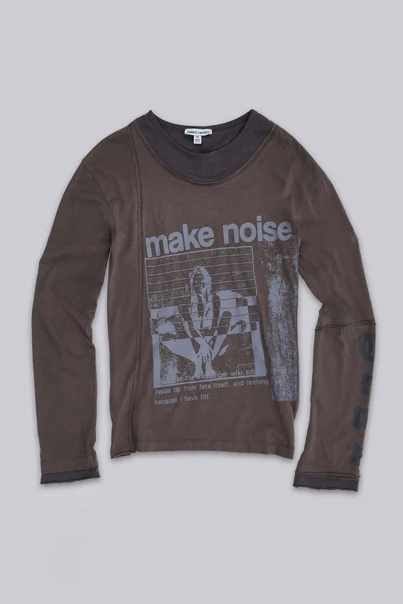 Noise Double Layer Long Sleeve Top