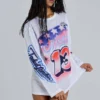 Off-Side Airbrush Airtex Oversized Tee
