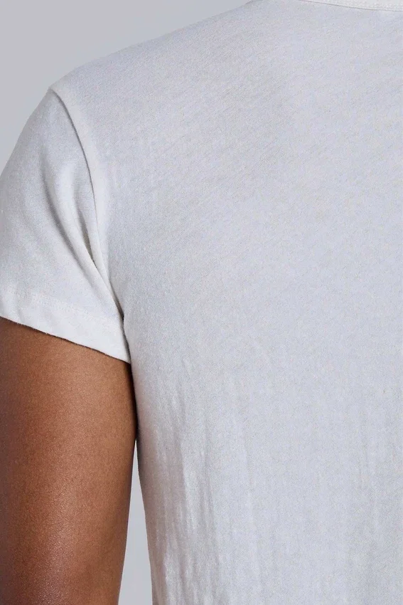 Off White Haze Henley T-Shirt