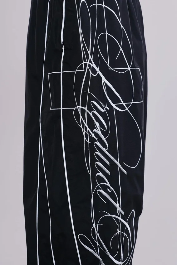 P.O.A. Black Vapor Tracksuit Bottoms