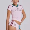 Pink No.13 Football Mini Shorts