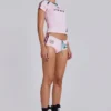 Pink No.13 Football Mini Shorts