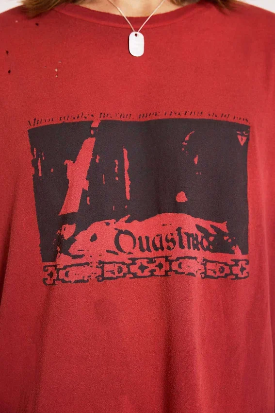 Quasi Red Cropped T-Shirt