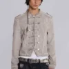 Rebel Military Jacket in Clay