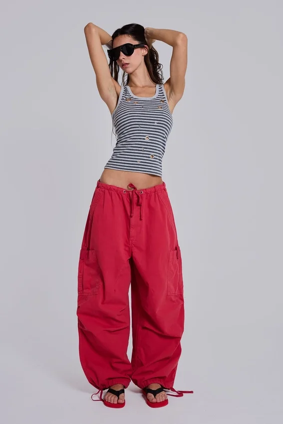 Red Parachute Cargo Pants