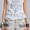 Rock Revival Dirty Studded Mini Shorts