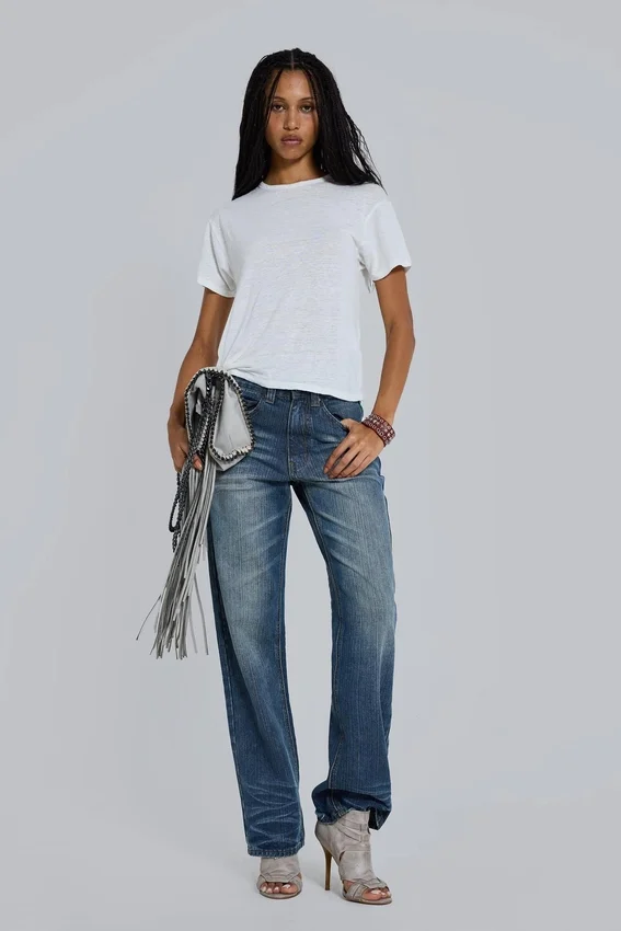 Slub White T-Shirt