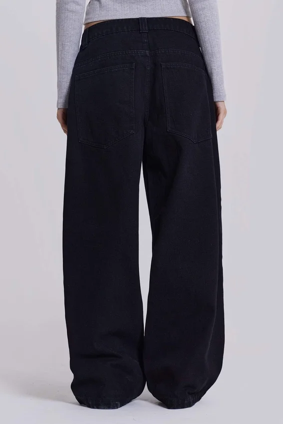 Solid Black Colossus Jeans