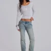Cooper Bootcut Jeans in Light Blue