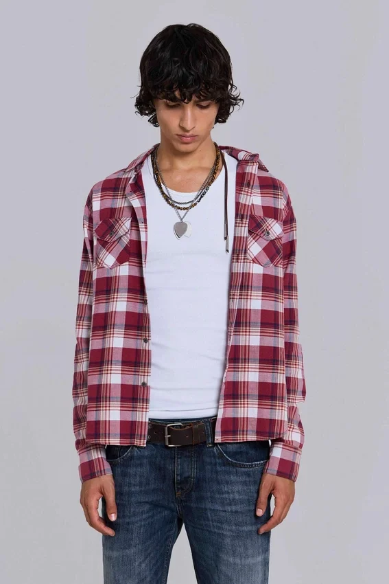 Vacation Plaid Fitted Shirt