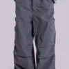Vintage Grey Parachute Cargo Pants