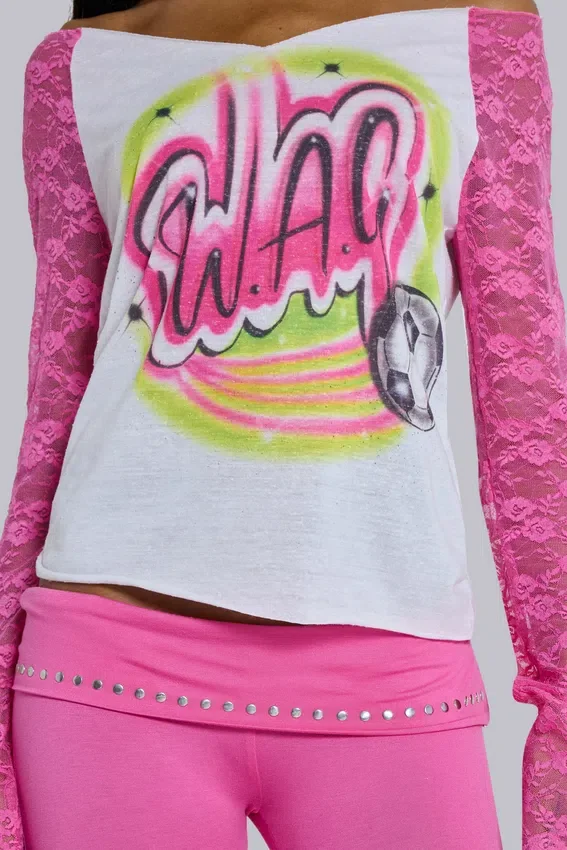 Wag Airbrush Raglan Tee