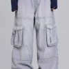 Washed Grey Decoy Cargos