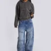 Zae Panelled Low Rise Baggy Jeans